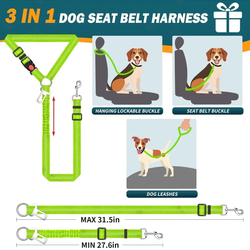 New Black Seat Extender for Dogs